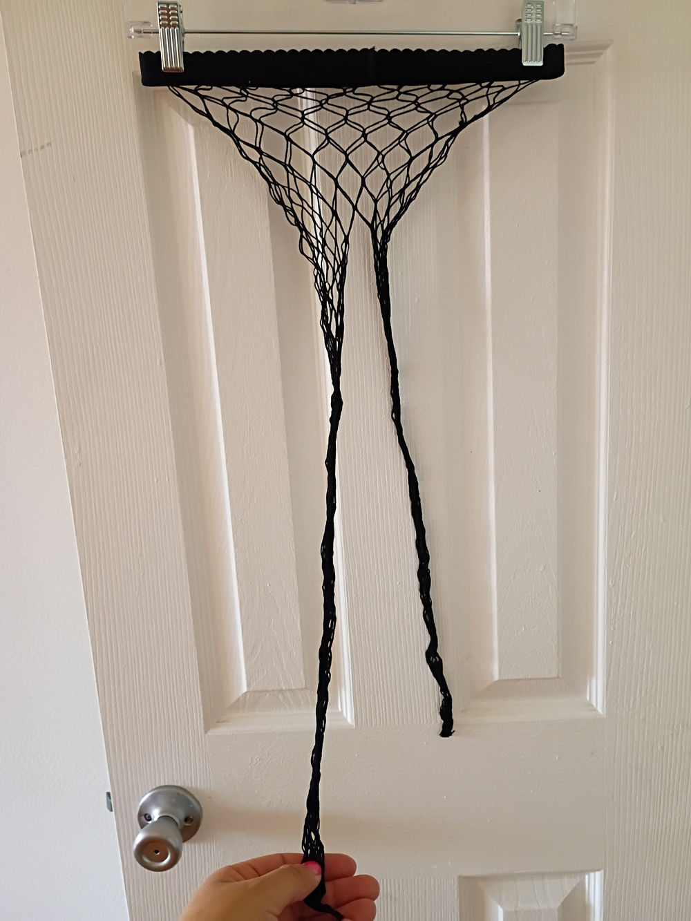 Black Fishnet String Stockings